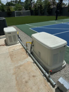 Lone Star Electrical installing backup generator for Houston business